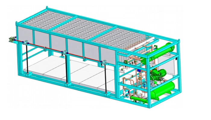 12 Ton Per Day Containerized Ice Brine Square Block Machine